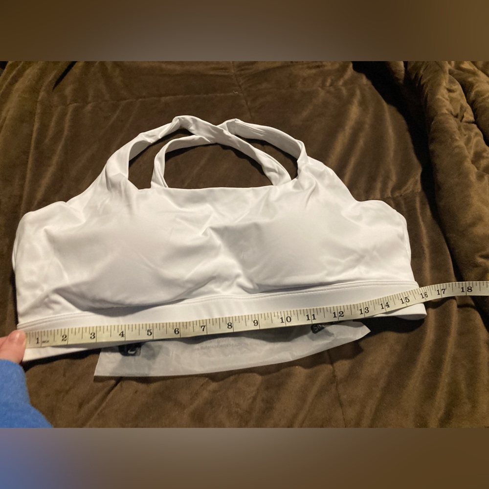 Running Girl brand, size XXL, White, molded cups, high impact Sports Bra - Picture 5 of 5